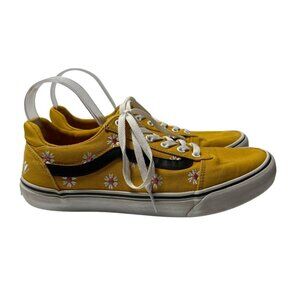 Vans Ward Deluxe Floral Embroidery Golden Sneakers Women's Size 11